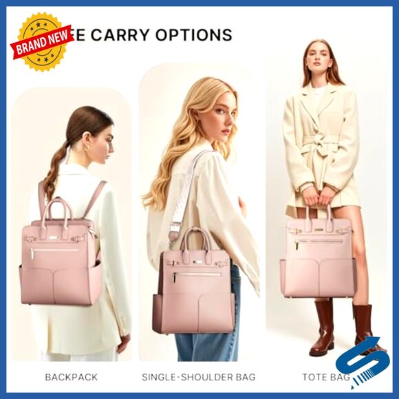 PU Leather Convertible Backpack Purse 4-in-1 Design with  display picture 3